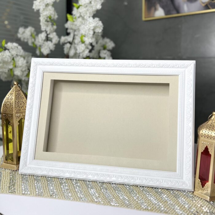 3D Box Luxury Frame for Handcasting (Luxury Texture White)